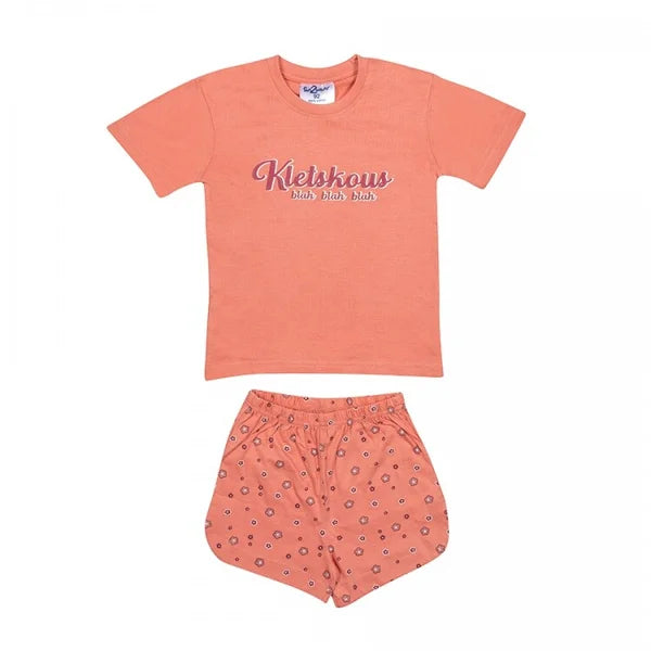 Fashion by Livana | Pyjamasetje Kletskous t-shirt en shortje