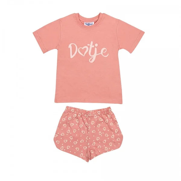 Fashion by Livana | Pyjamaset Dotje t-shirt en shortje