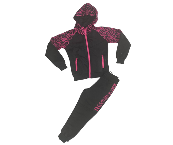 Fashion by Livana | Joggingpak zwart/roze