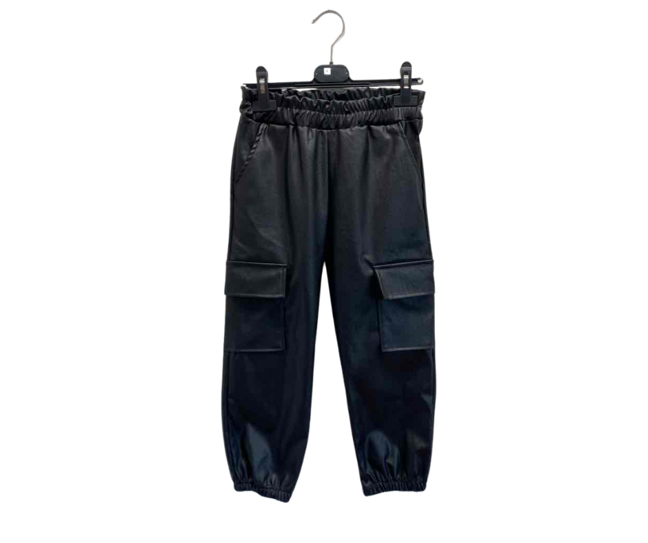 Fashion by Livana | Hippe leren cargobroek in 4 kleuren