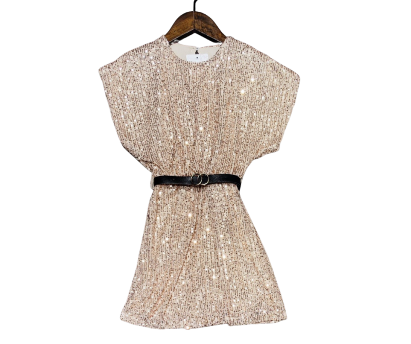 Fashion by Livana | Glitter pailletten jurk
