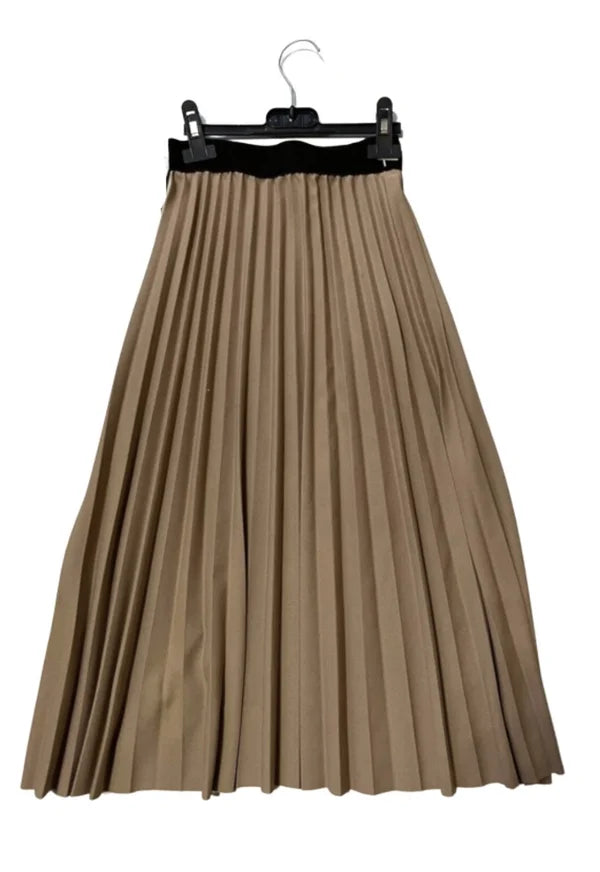 Fashion by Livana | Plissé rok beige