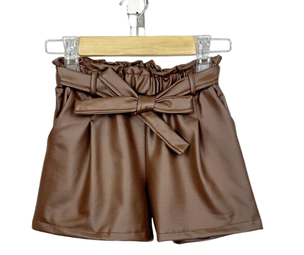 Fashion by Livana | Leren short bruin
