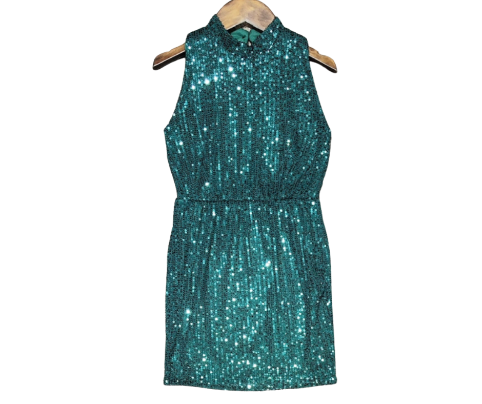 Fashion by Livana | Glitter pailletten jurk