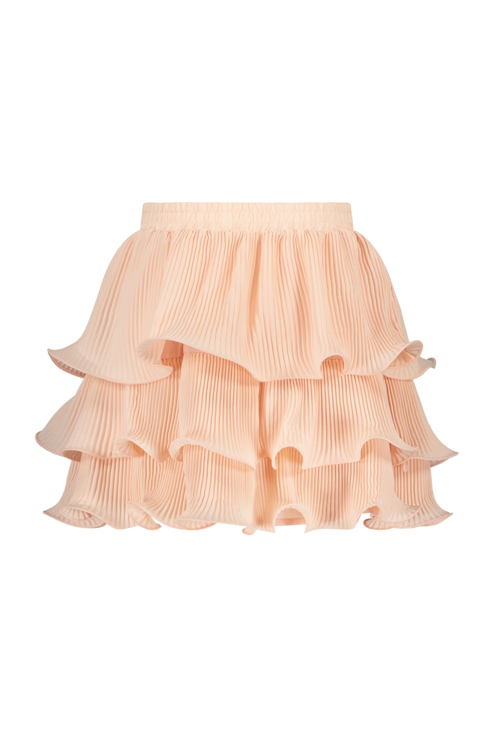 Fashion by Livana | Le chic, roze plissé rokje met franjes