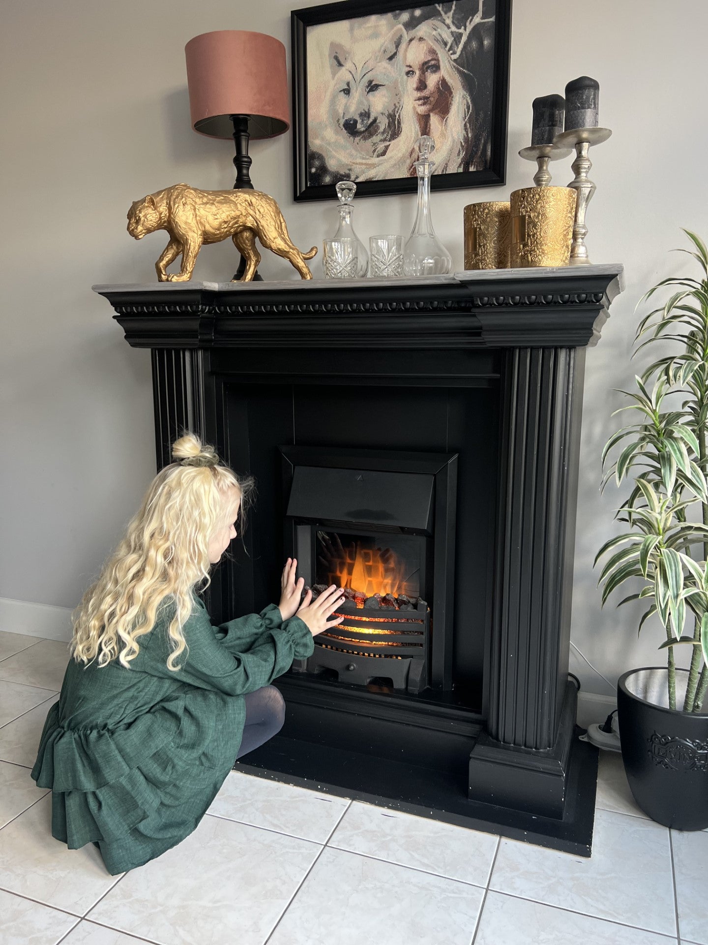 Fashion by Livana | Groene jurk met franjes