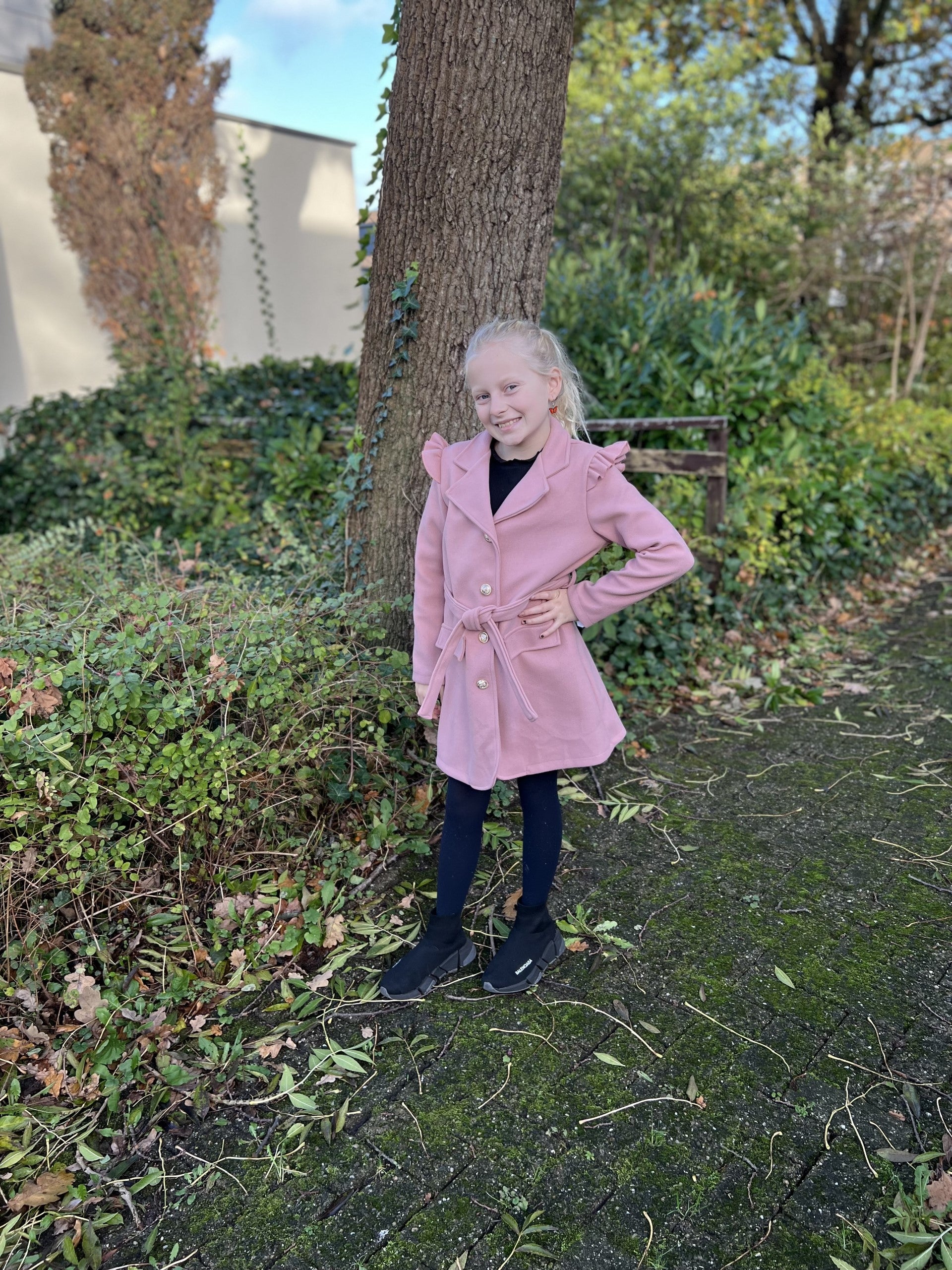 Fashion by Livana | Tussenjas middellang lichtroze