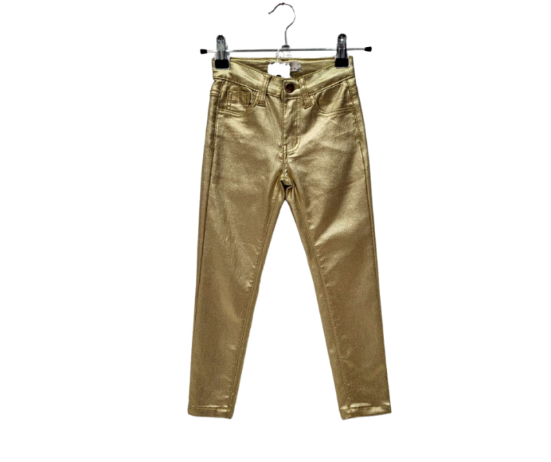 Fashion by Livana | Gouden stretch broek
