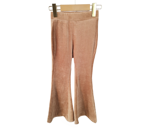 Fashion by Livana | Flair ribbel broek beige