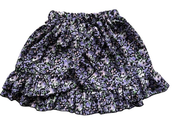 Fashion by Livana | Paars rokje bloemetjes